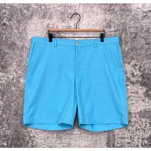 Peter Millar Crown Sport Shorts 38 Mens Sky Blue Performance Golf